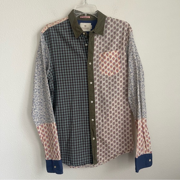 Scotch & Soda Multi Pattern Button Down LS Shirt - Picture 2 of 6